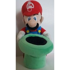Super Mario Warp Pipe 9" Plush Toy NWT